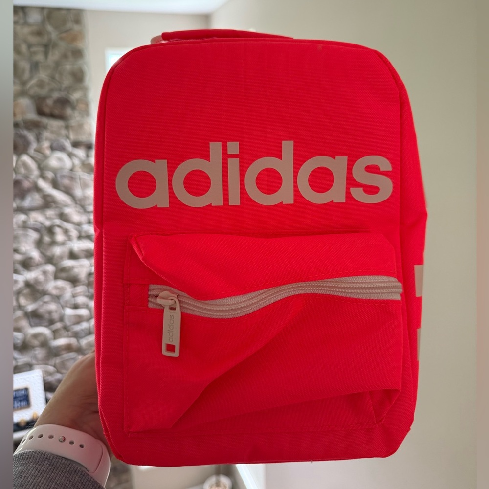 Adidas Santiago Lunch Bag- Bright Orange / Off White NWT